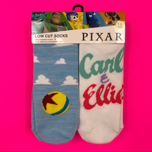 Disney Accessories Disney Pixar Womens Socks Toy Story Finding Nemo